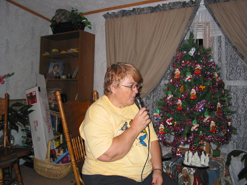 Mom closing out the last set of the night