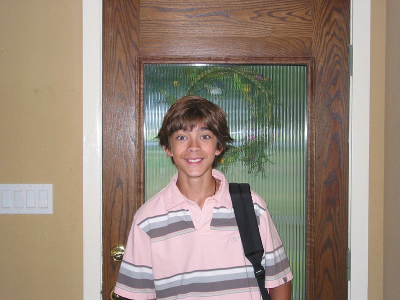 Andrew on the first day of school 2005