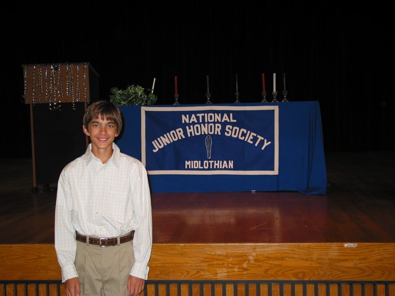 Andrew's NJHS Induction
