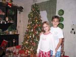 Holly and Andrew on Christmas Eve 2002