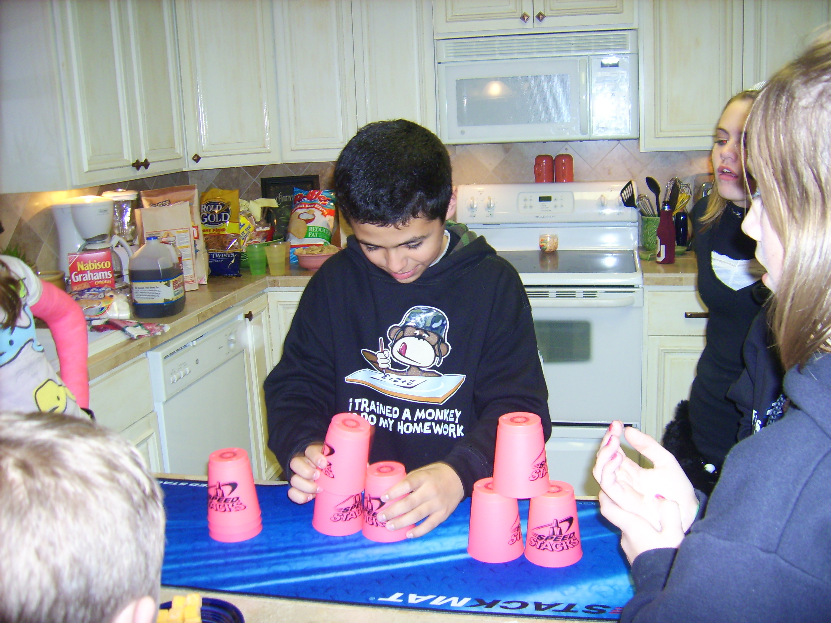 Erick's turn at Speed Stacks