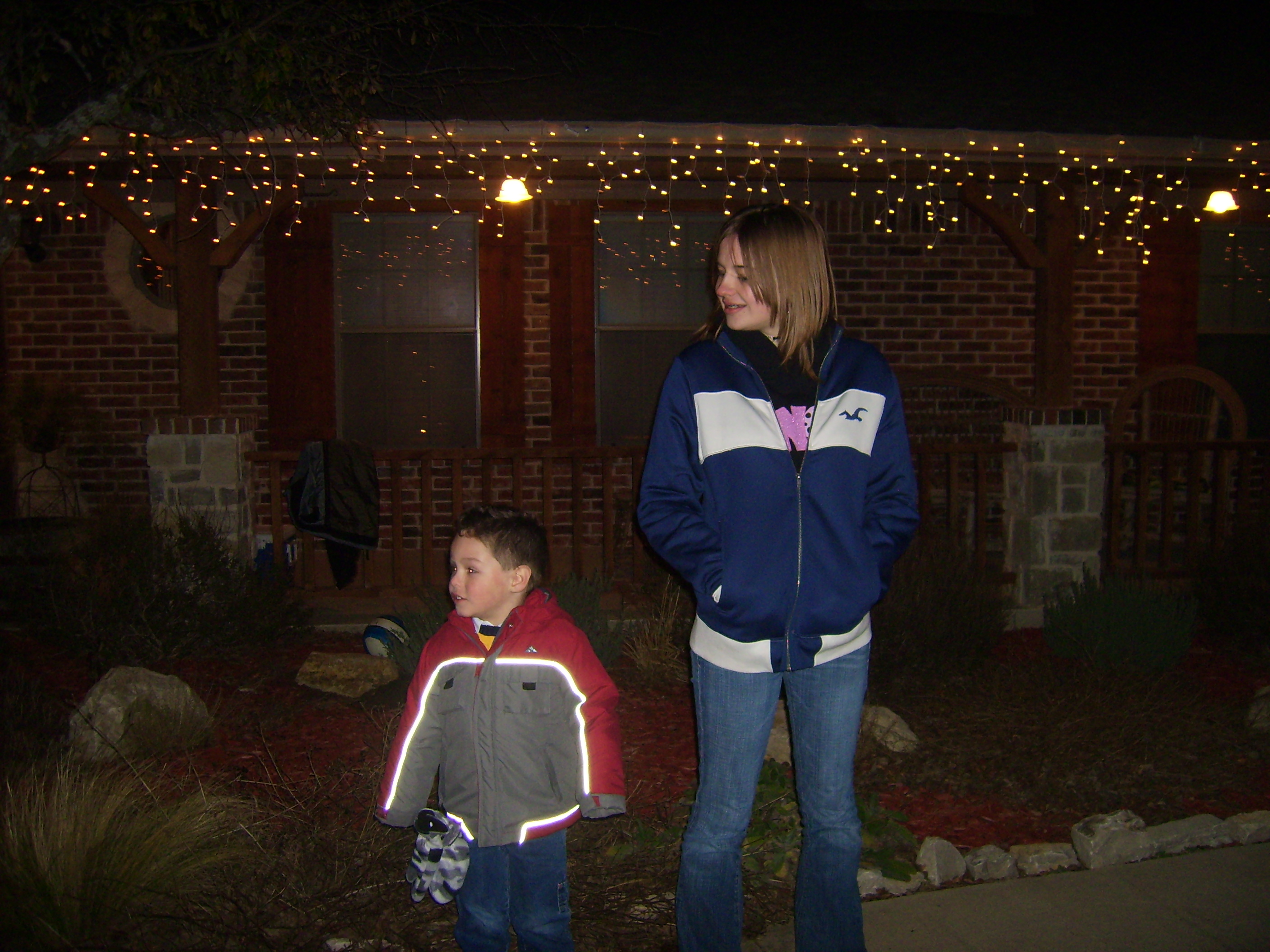 Branton and Molly enjoy the fireworks