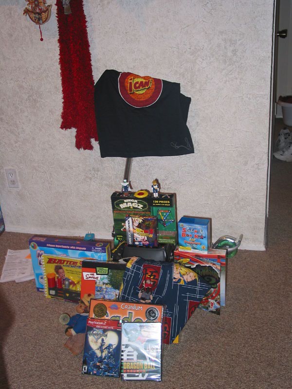 Andrew's "Pile o' Gifts"
