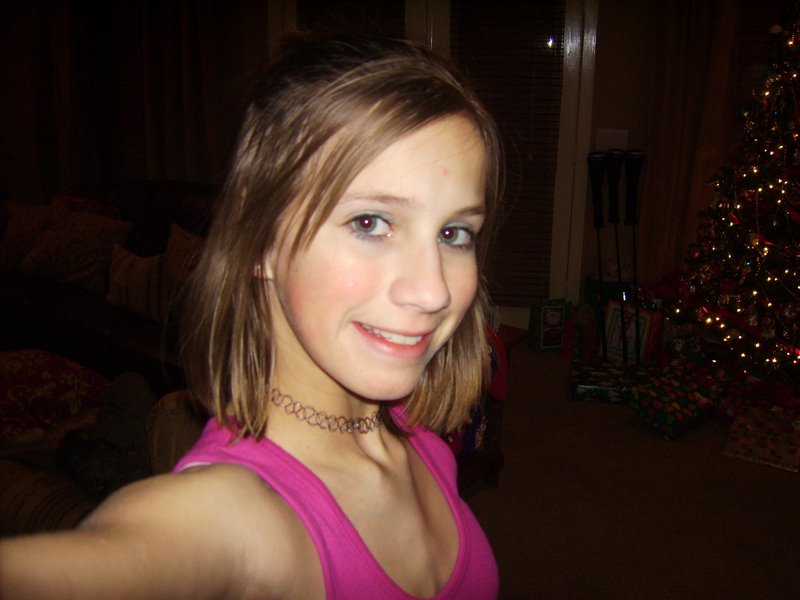 Holly's Christmas Eve self-portrait