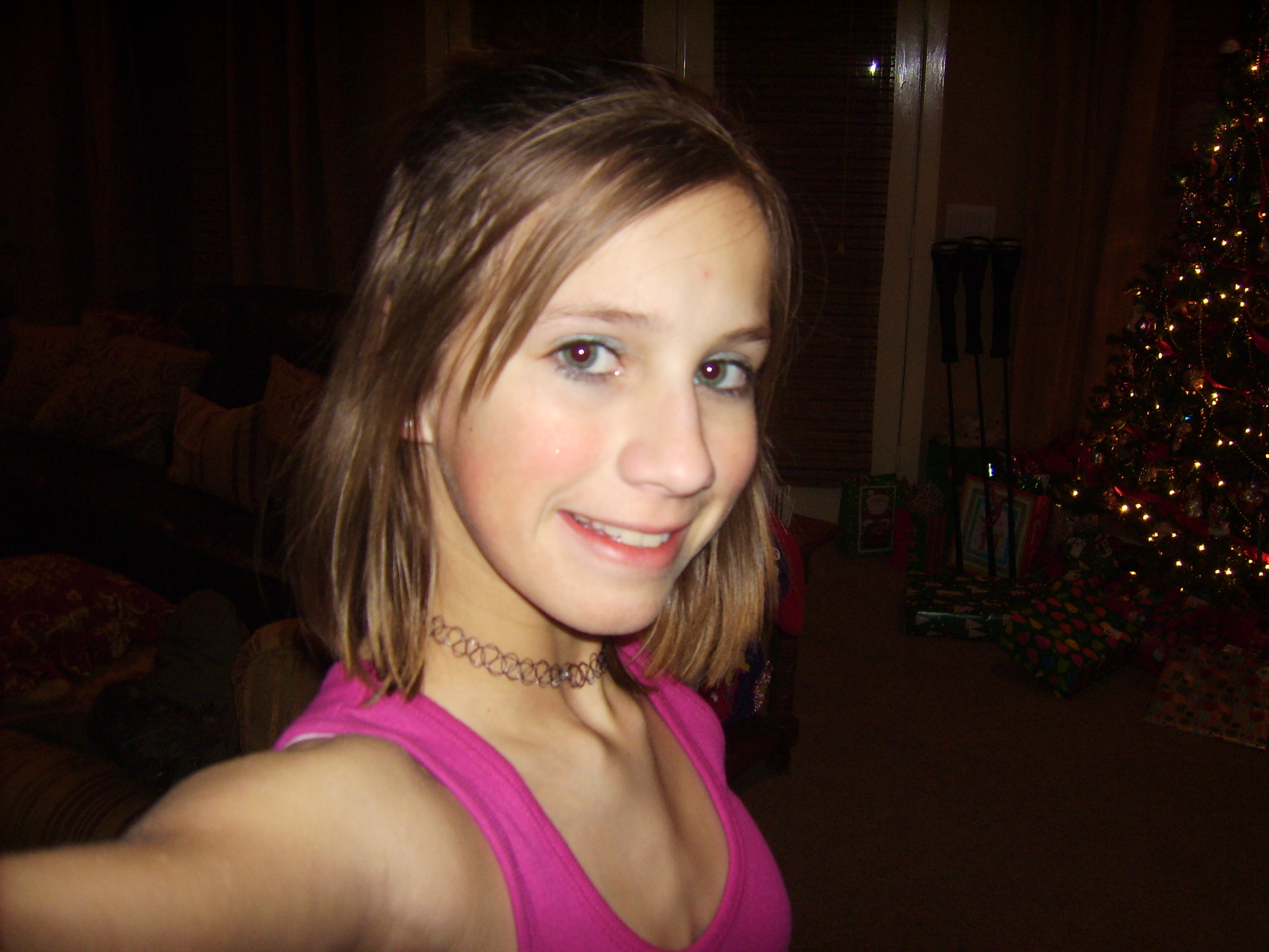Holly's Christmas Eve self-portrait