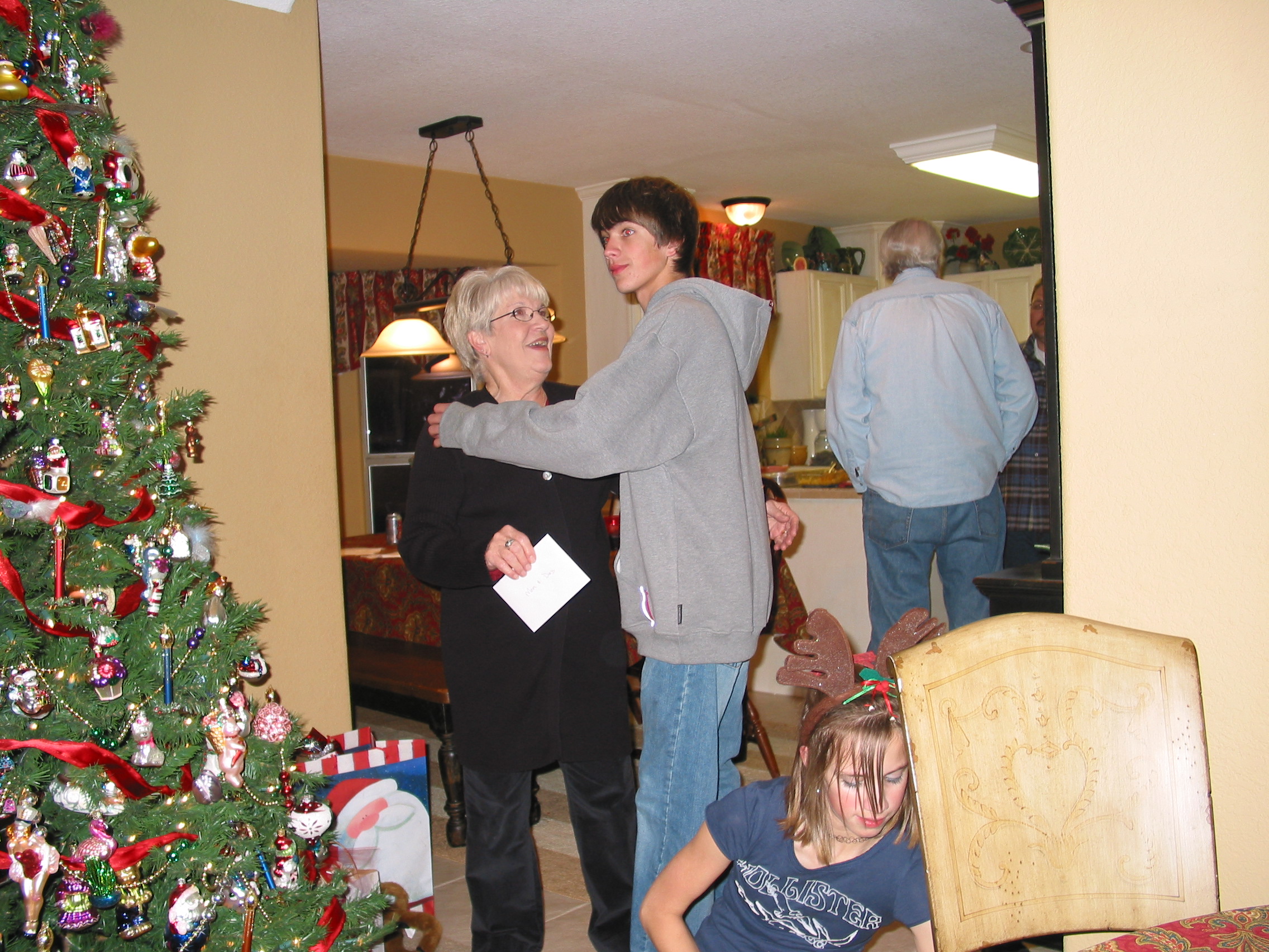 Andrew likes what his Nanny got him