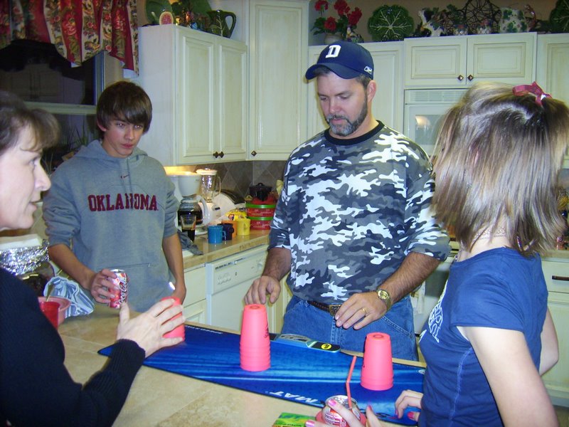 The cup-stacking craze begins with Joey