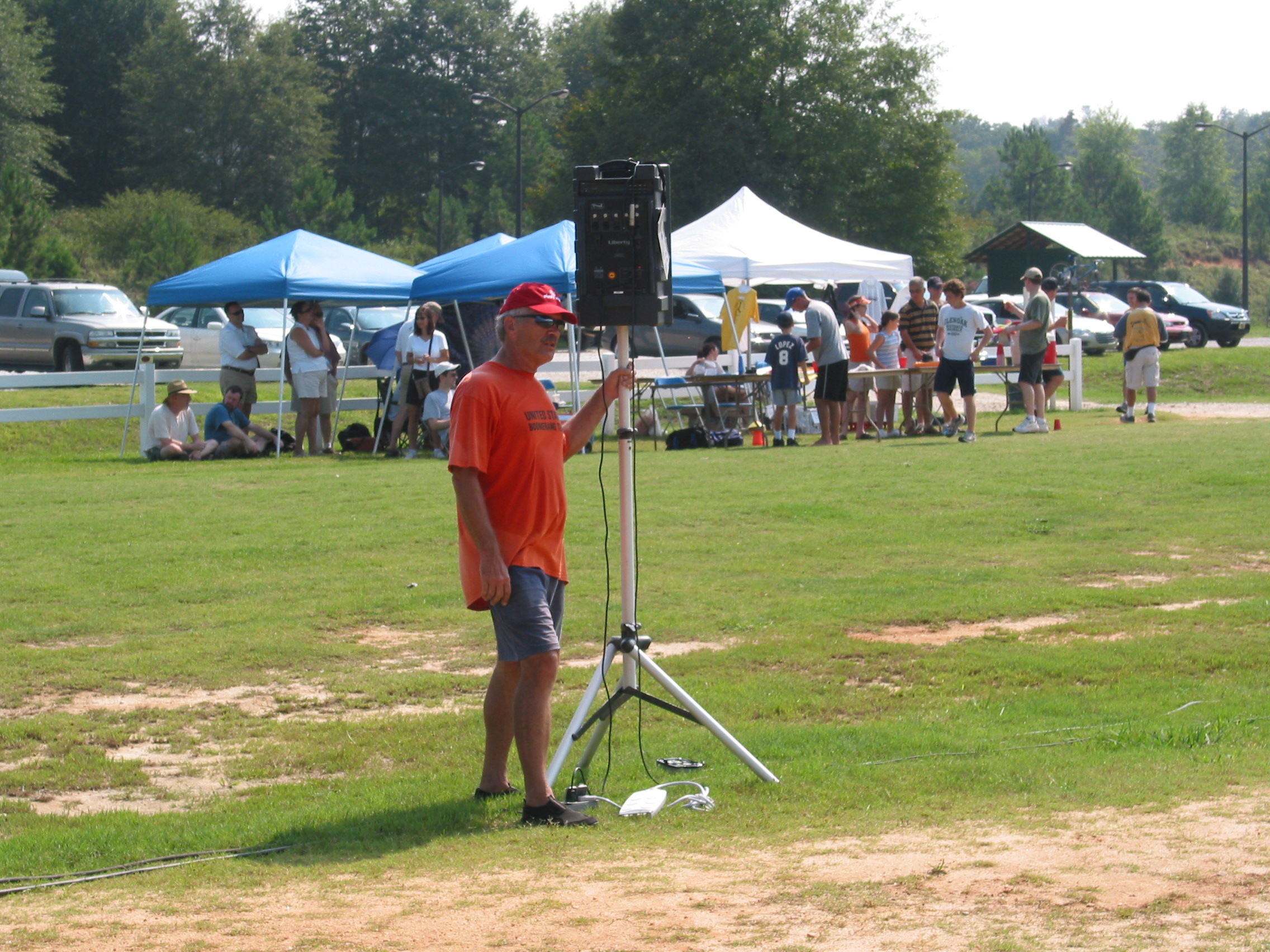 Stu contemplates the sound system problems