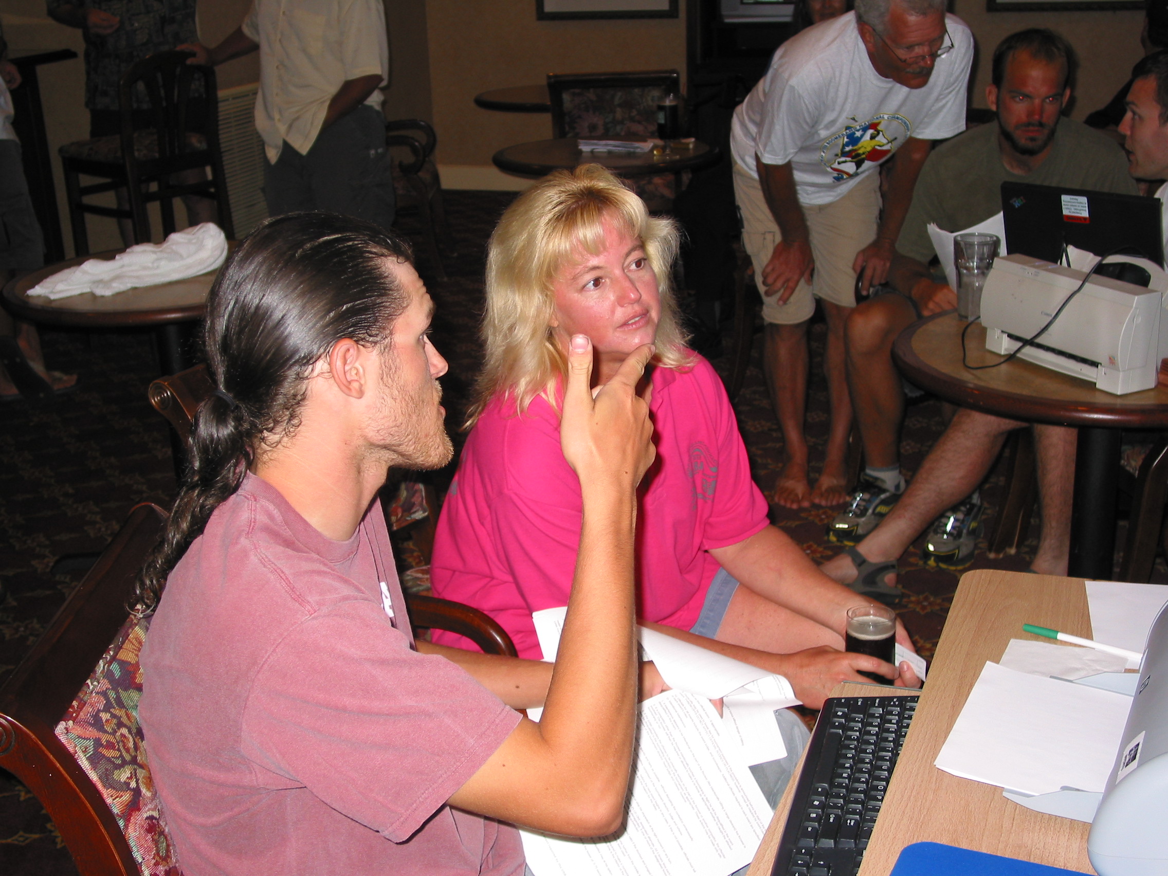 Daniel and Betsylew are also computing something