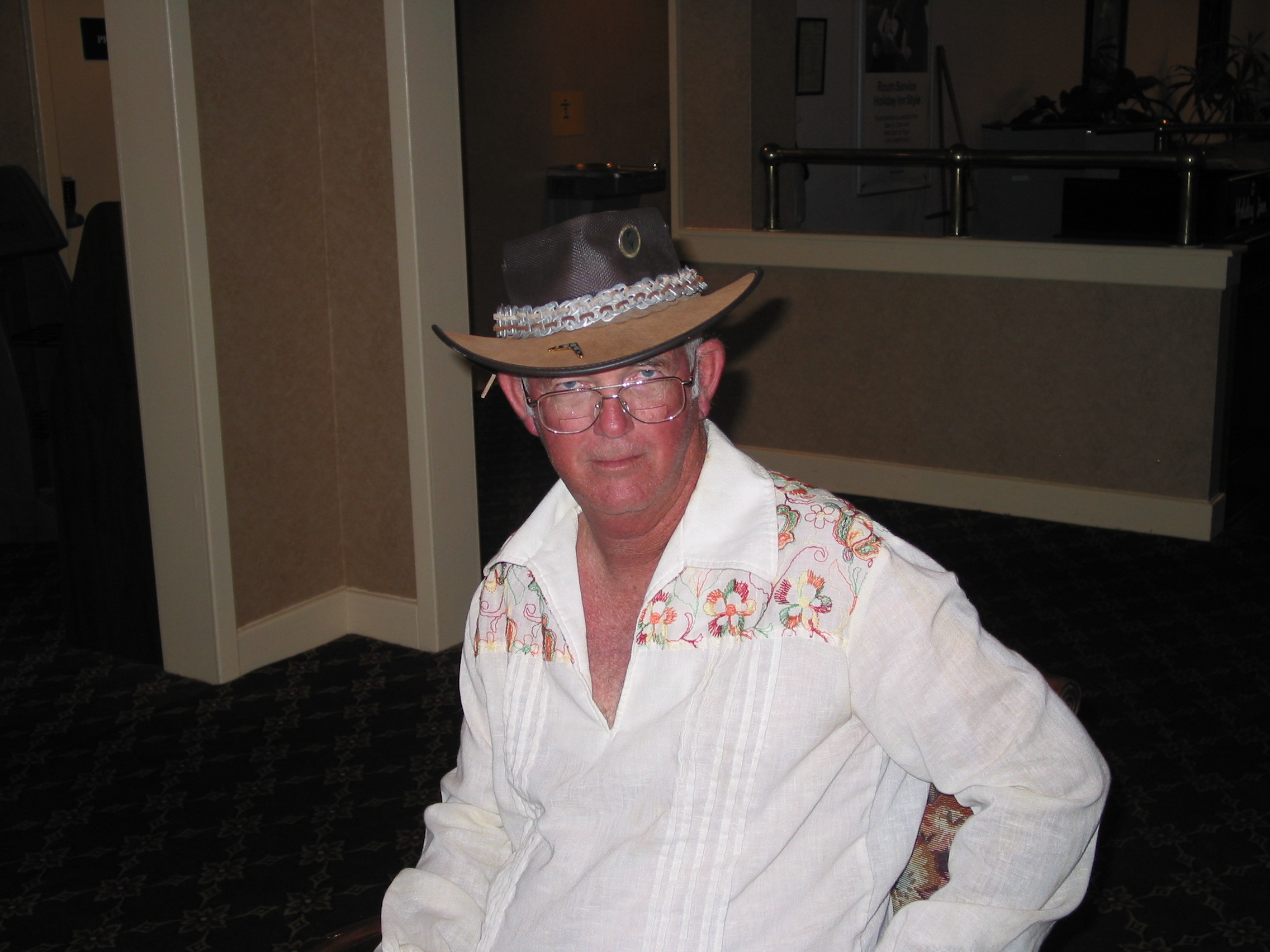 I finally realized what John's super-cool hat band is made of