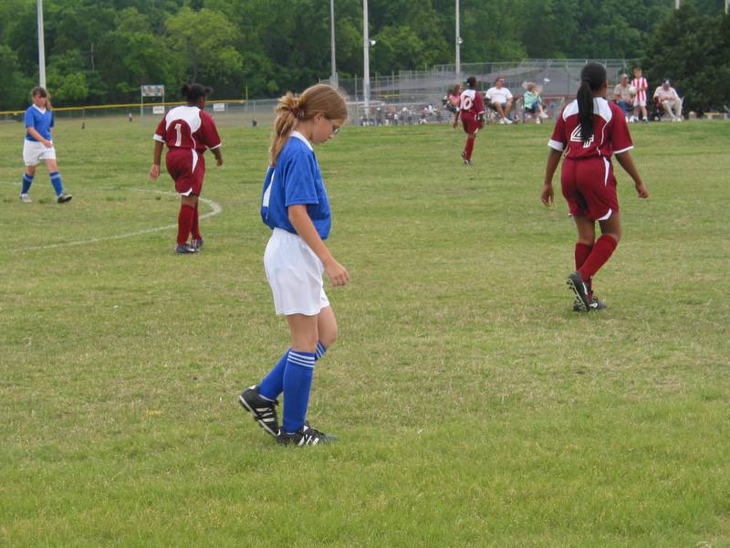 Holly on the field.