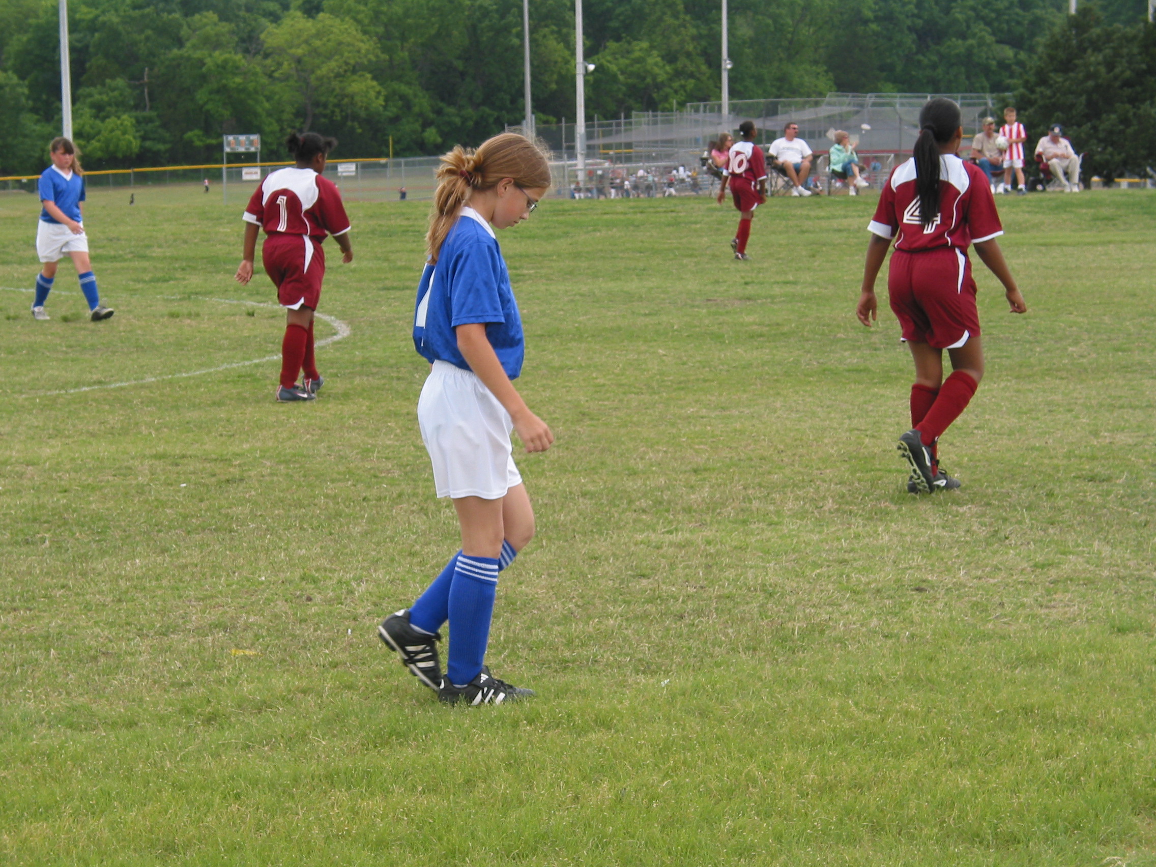 Holly on the field.