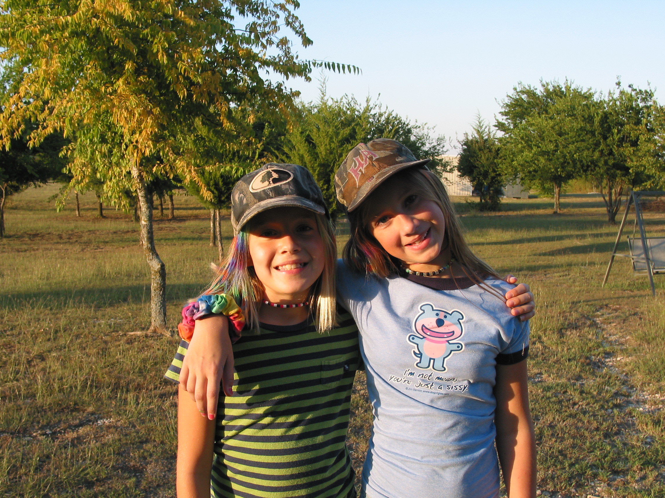 Lulu and Holly are ready on defense.