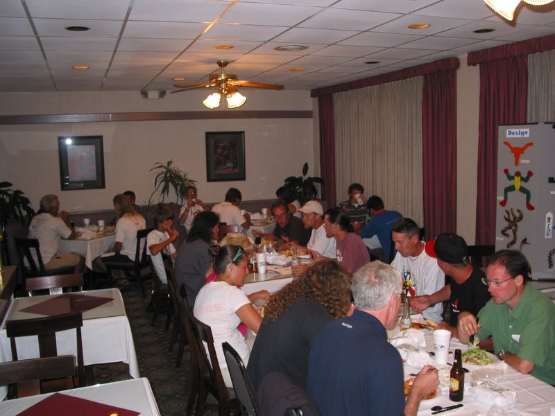 Chowing down before the auction