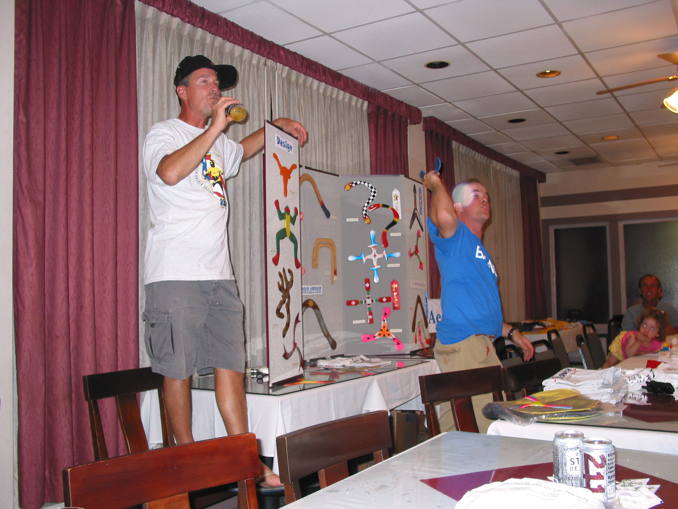 Gregg lubes his vocal cords while Matt auctions off a 3-blader