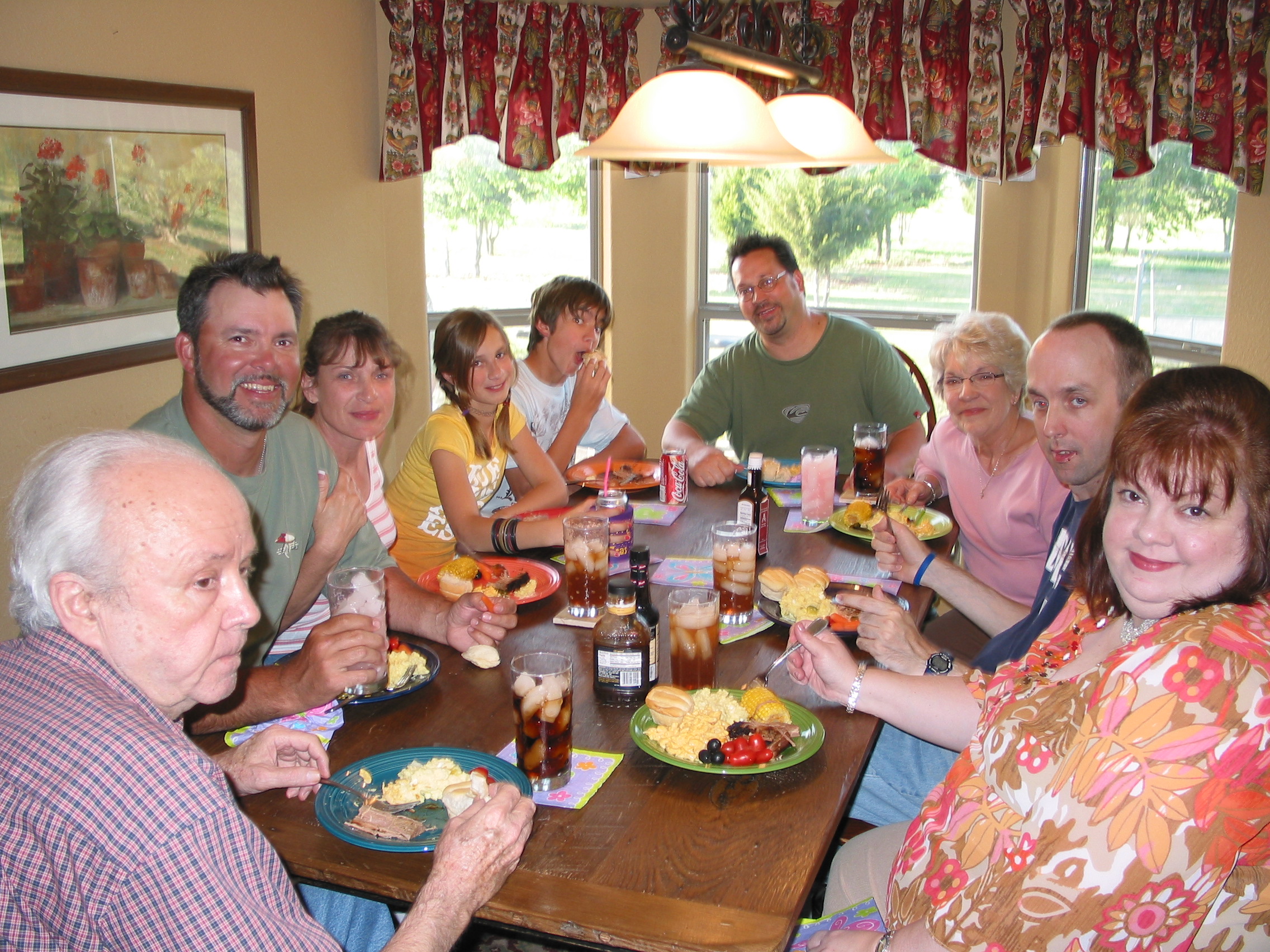 The first time we've filled our new table to capacity