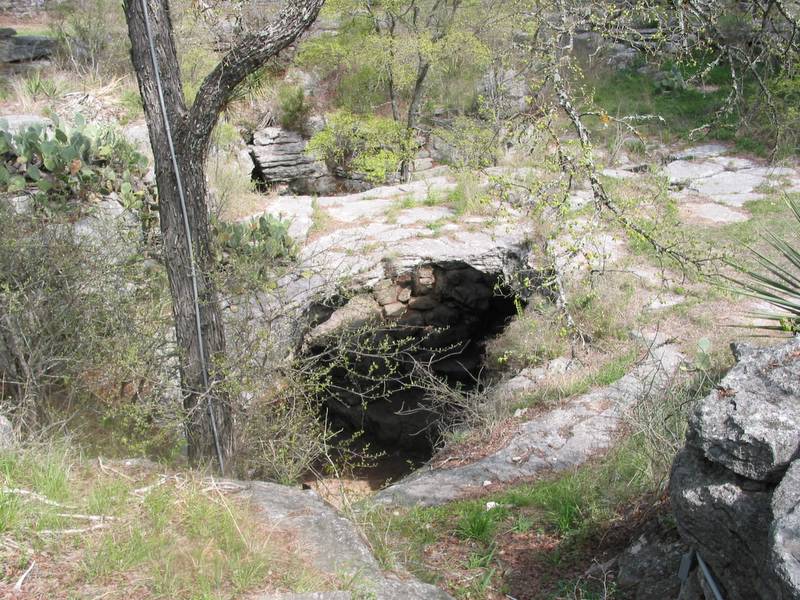 A stone bridge over the main entrance