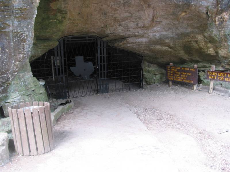 The real entrance is kept locked up tight