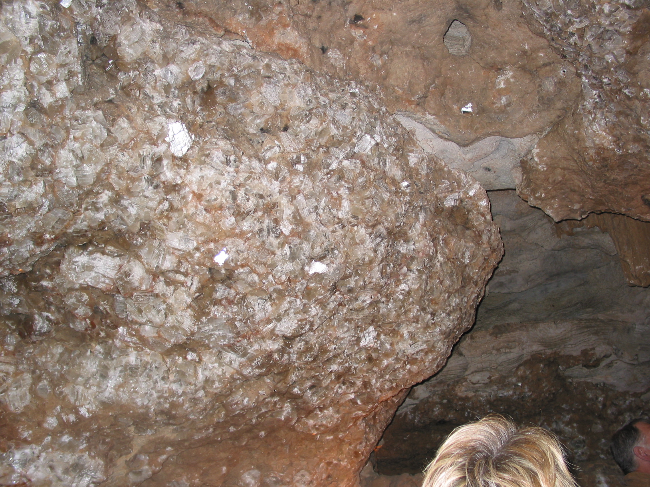 Some exposed crystal