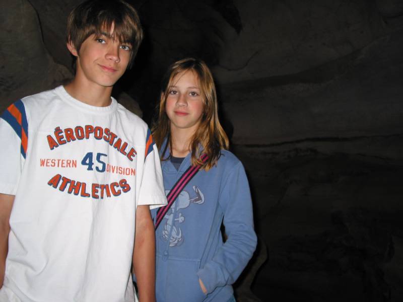 Andrew and Holly in the dark