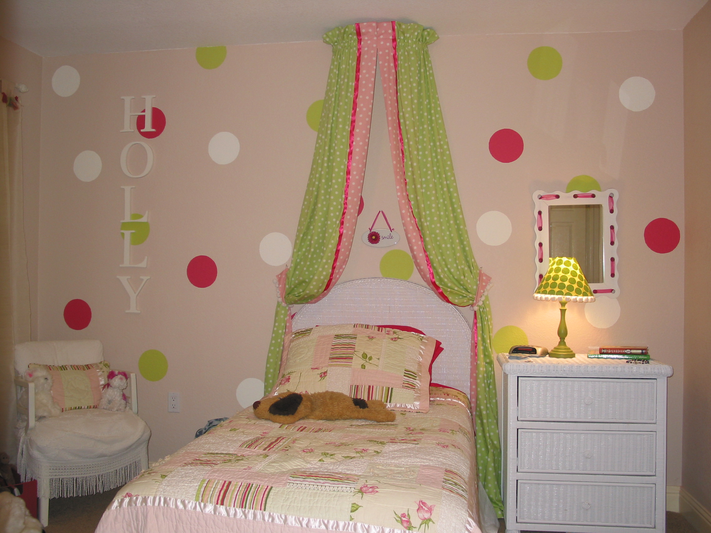 Holly's room, professionally decorated by Michelle and Lisa.