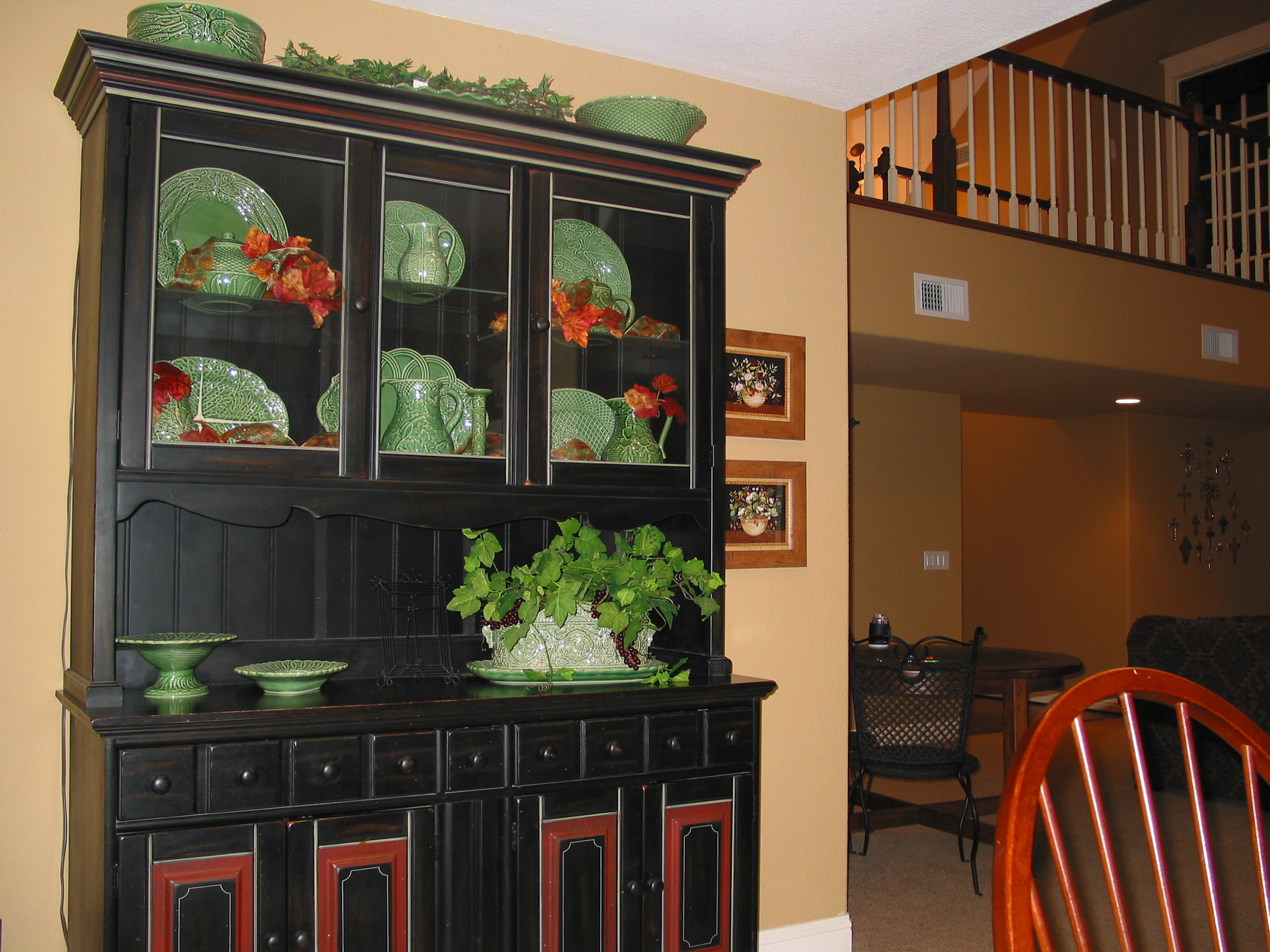 China cabinet in Dining Room