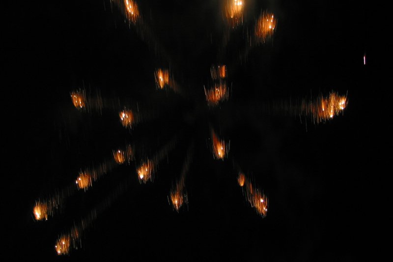 One of the finale's explosions