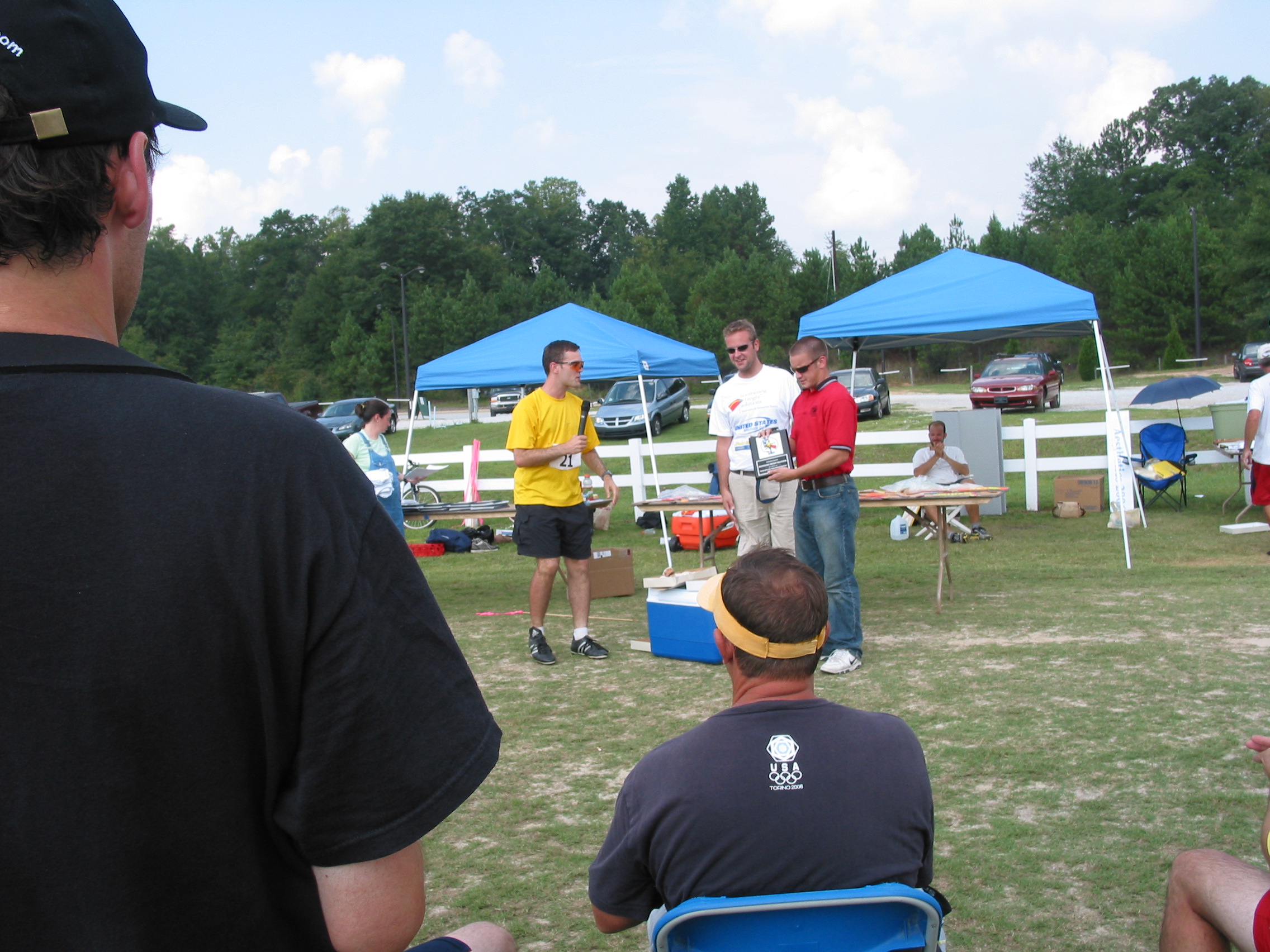 Jason thanking our sponsors from Boomerang Freight Solutions