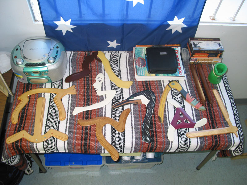 Artistic boomerang display