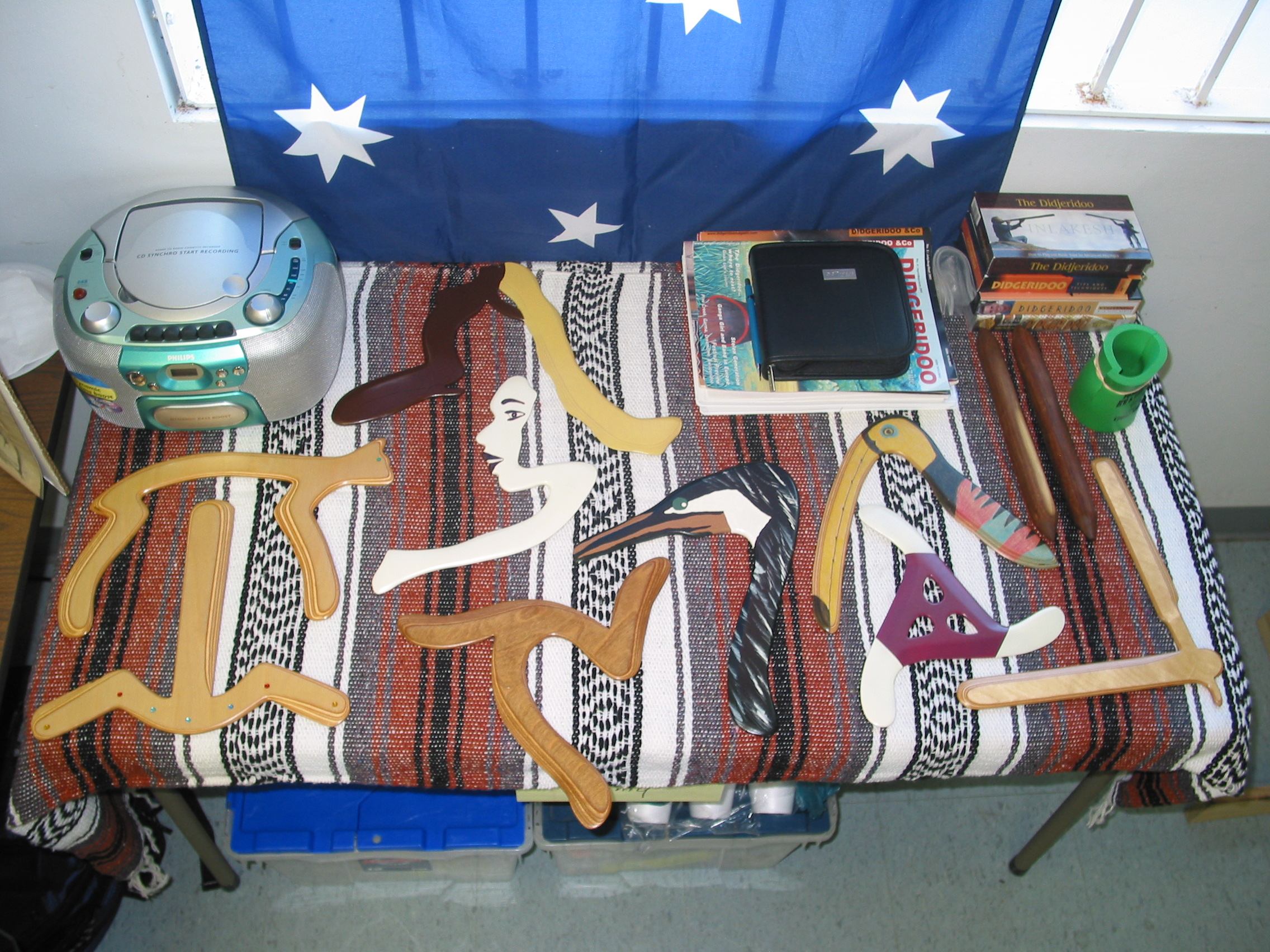 Artistic boomerang display