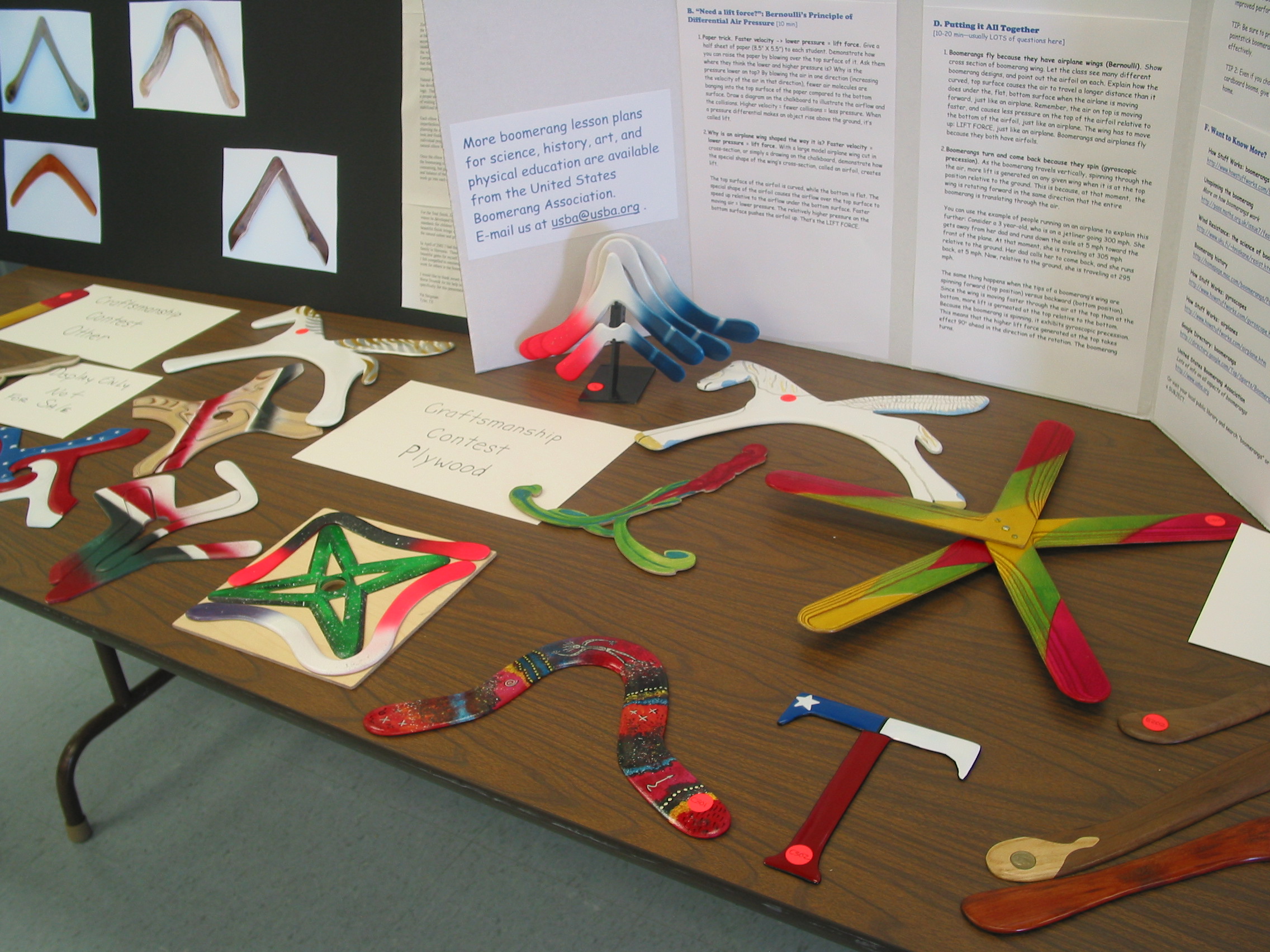 Plywood craftsmanship contest entries