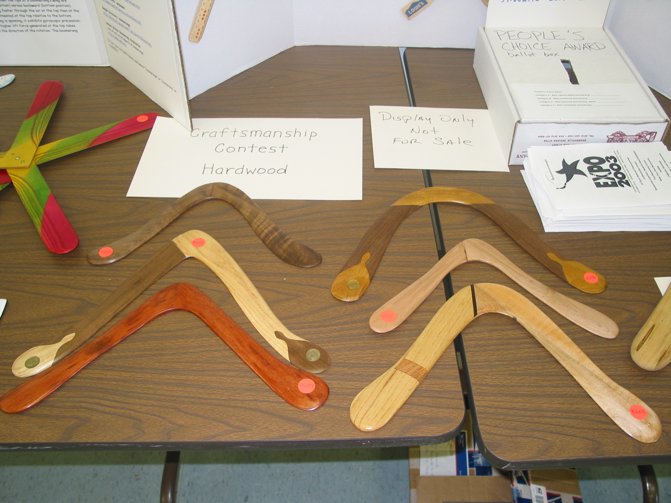 Hardwood craftsmanship contest entries