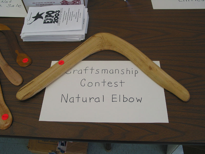 Natural elbow boomerang