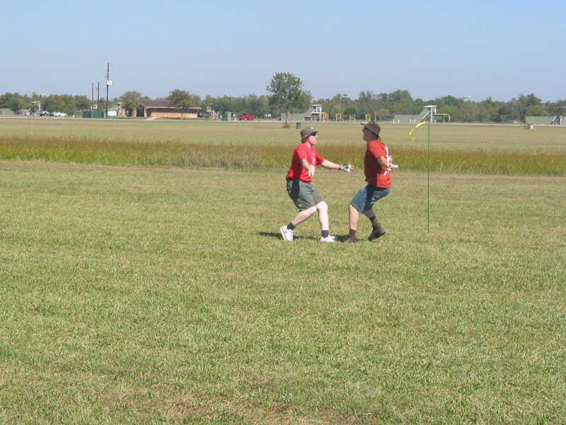 Kendall and Steve are jubilant after their throw-off