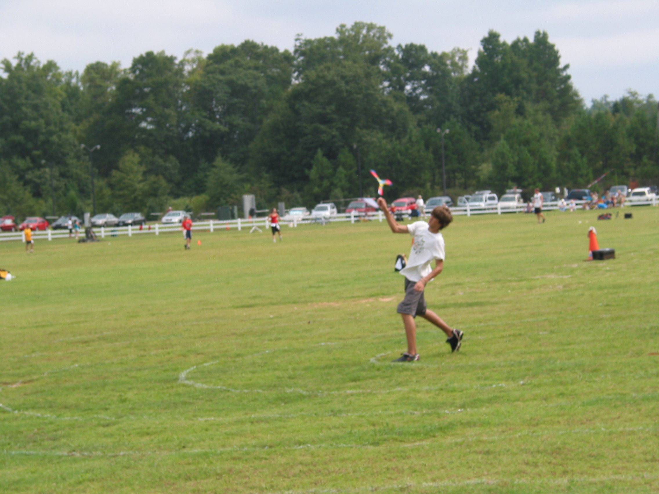 Ace launches a trick catch boom