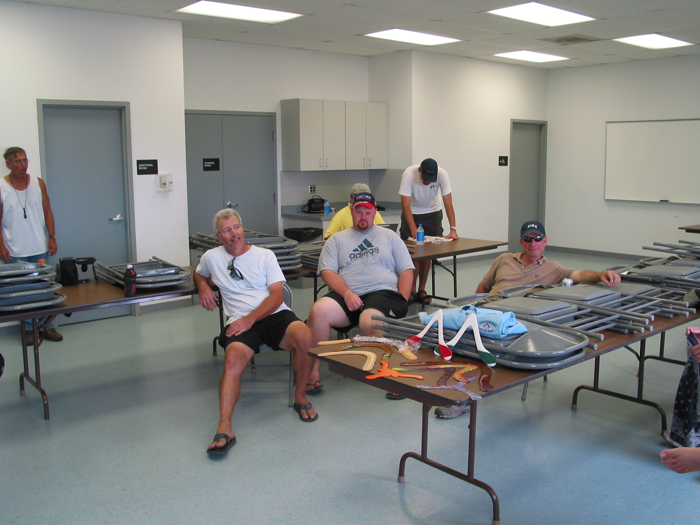 Hanging out in the [i]air conditioned[/i] pavilion while the scores are tabulated and the certificates are completed.