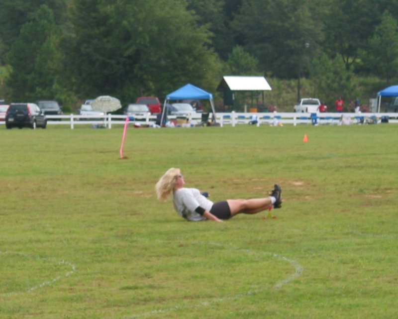 Betsylew's foot catch attempt barely slips away