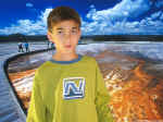 Andrew at Fake Yellowstone.jpg (134456 bytes)