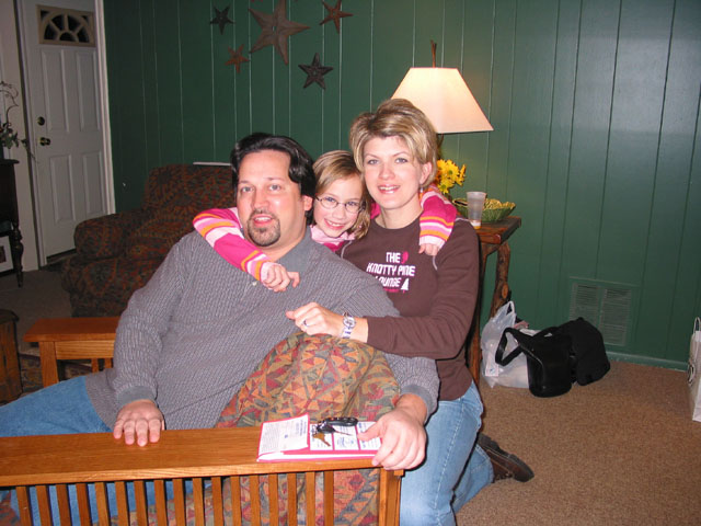 Dad, Holly, and Mom