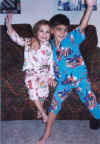 Holll and Andrew Ready for Bed.jpg (149211 bytes)